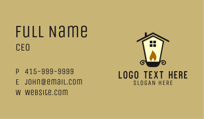  House Candle Lamp  Business Card