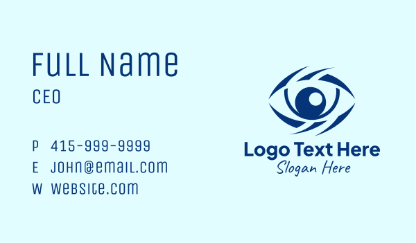 Eyebrow Optical Eye Business Card Design Image Preview