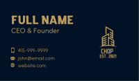 Gold Tower Property  Business Card Image Preview