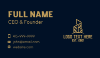 Gold Tower Property  Business Card Preview