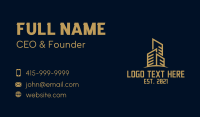 Gold Tower Property  Business Card Image Preview