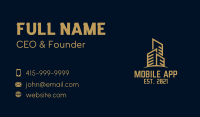 Gold Tower Property  Business Card Design