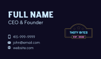 Neon Club Signage Business Card Image Preview