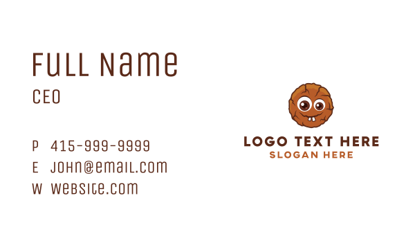 Chocolate Sweet Cookie Business Card Design Image Preview