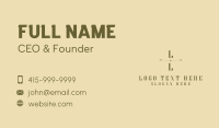 Vintage Expensive Lettermark Business Card Image Preview