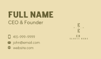 Vintage Expensive Lettermark Business Card Image Preview