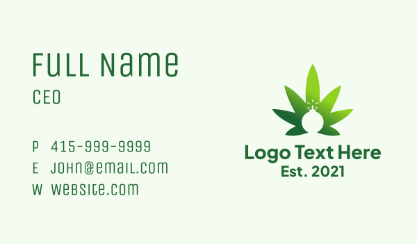 Cannabis Marijuana Bomb  Business Card Design Image Preview