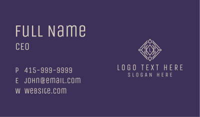 Relaxing Oil Lettermark Business Card Image Preview