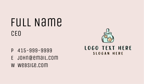 Star Cookie Jar Business Card Design Image Preview