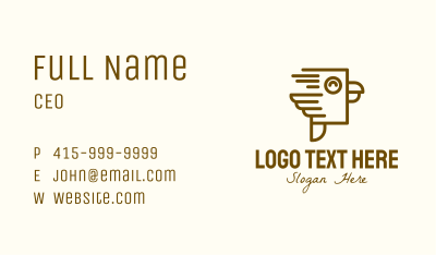 Fast Small Bird Business Card Image Preview