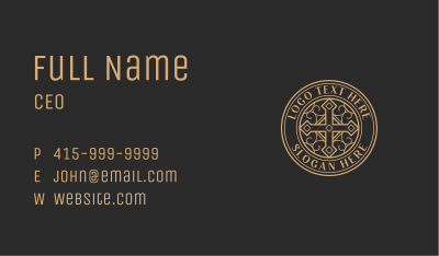 Religious Fellowship Cross Business Card Image Preview