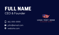 American Map Flag Business Card Preview