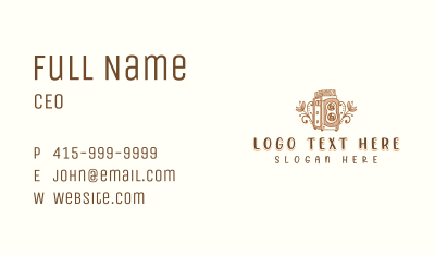 Antique Camera Photography Business Card Image Preview