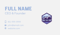 Hexagon Mountain Adventure Trek Business Card Preview