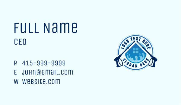 Housekeeper Pressure Washer Business Card Design Image Preview