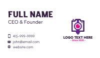 Violet Tie Photographer Business Card Design