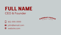 Bloody Horror Wordmark Business Card Image Preview