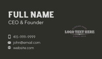 Western Apparel Wordmark Business Card Image Preview