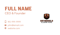 Angry Wild Bear  Business Card Image Preview