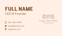 Pine Tree Campsite Business Card Design