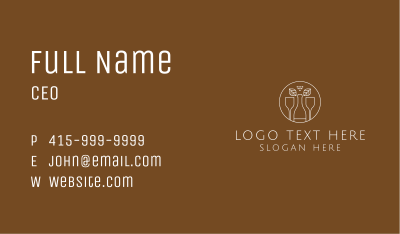 Minimalist Wine Bar Business Card Image Preview