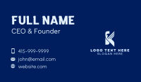 Airline Hawk Letter K Business Card Preview