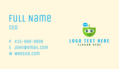 Chat Bot Mascot  Business Card Image Preview
