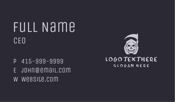 Skull Death Creature Business Card Design Image Preview