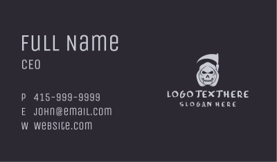 Skull Death Creature Business Card Image Preview