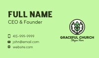 Organic Farming Emblem Business Card Image Preview