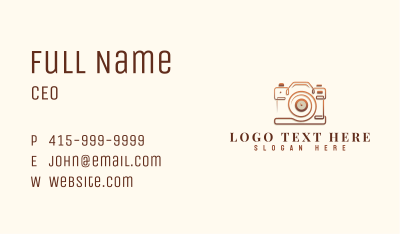 Camera Photography Media Business Card Image Preview