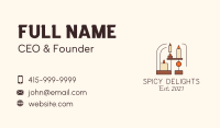 Boho Spa Candle Business Card Image Preview