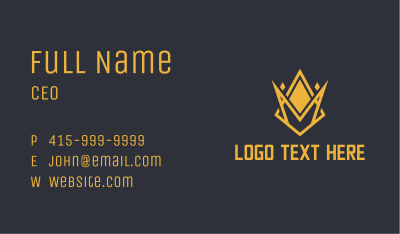 Golden Squad Crown  Business Card Image Preview
