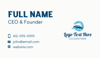 Water Wave Car Cleaning Business Card Image Preview