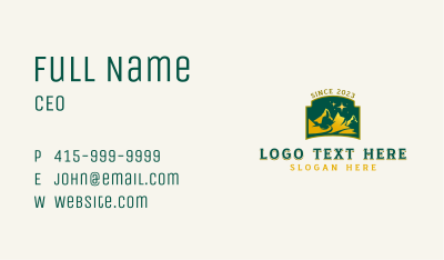 Mountain Trekking Adventure  Business Card Image Preview