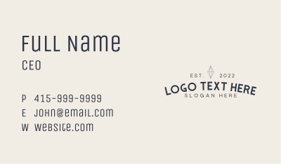 Business Crystal Wordmark Business Card Image Preview