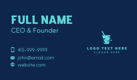 Bucket Spray Bottle Cleaning Business Card Design