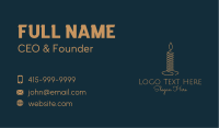 Gold Candle Aroma Business Card Design