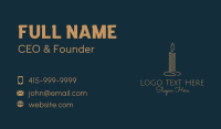 Gold Candle Aroma Business Card Image Preview