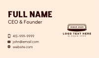 Hack Saw Woodworking Business Card Image Preview