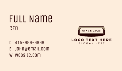 Hack Saw Woodworking Business Card Image Preview