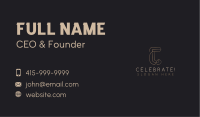 Elegant Luxury Boutique Letter C Business Card Image Preview