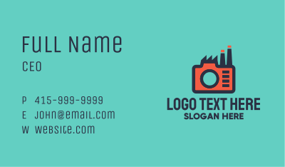 Camera Factory Business Card Image Preview