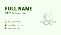 Minimalist Nature Woman Business Card Image Preview