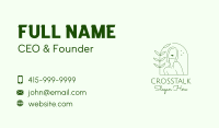 Minimalist Nature Woman Business Card Image Preview