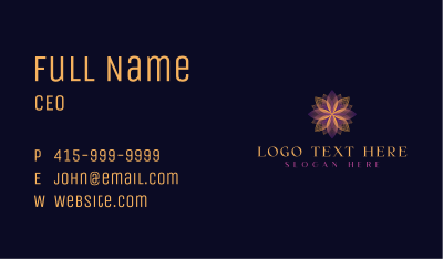 Organic Floral Spa Business Card Image Preview