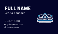 Power Wash Roof Cleaning Business Card Design