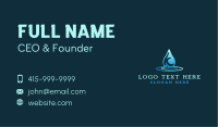 Water Splash Letter K Business Card Image Preview