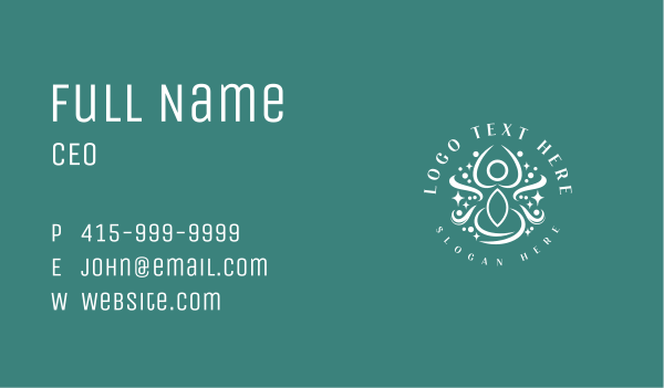 Luxury Yoga Wellness Business Card Design Image Preview