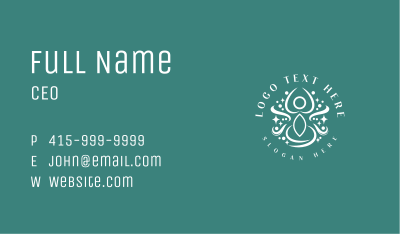Luxury Yoga Wellness Business Card Image Preview